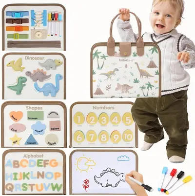 Felt Busy Board, Montessori Early Learning Toy, DIY Quiet Book - 9