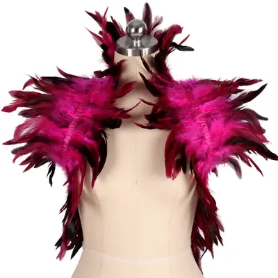 Sexy Feather Cape with Tie Straps for Party and Festival Costume - 10
