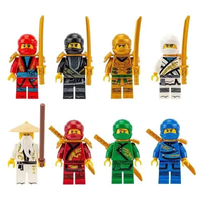 LEGO-Compatible Minifigure Lloyd Ninja with Motorcycle - 3
