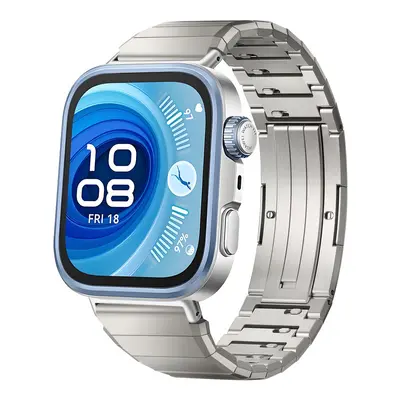 适用华为手环FIT5 PRO表带6G切面钛金属商务表带华为手环fit4表带