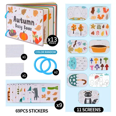 Çocuk sessiz aktivite kitabı yırtma yapıştırma - 3