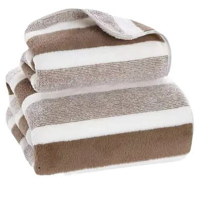 Sınır ötesi havlu banyo havlusu seti mercan kadife havlu ev erkek ve kadın yüz lif banyo havlusu Yüz havlusu - 6