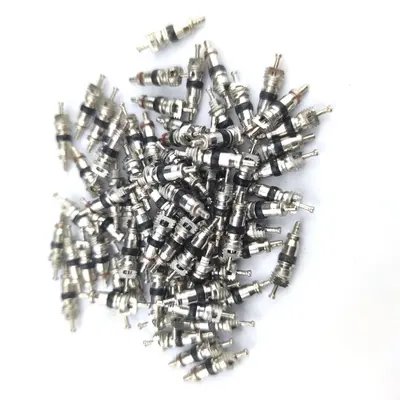 American Valve Core Zinc Alloy Red for Car Motorcycle Bicycle Tire - 8