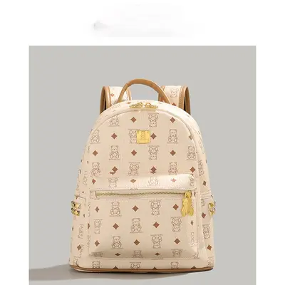 Cute Bear Pattern Large Capacity Women's School Backpack - 7