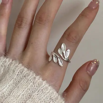 Damenring aus 925er Silber, unregelmäßiges Design - 11