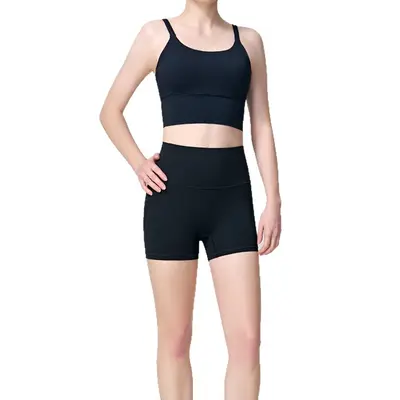 Women's High-Waist Three-Quarter Yoga Shorts for Running and Fitness - 5