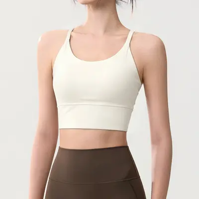 Women's Sports Bra with Open Back and Chest Pads for High-Intensity Training - 7