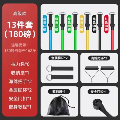 Men's Resistance Band Elastic Exercise Rope for Chest and Back Training - 10