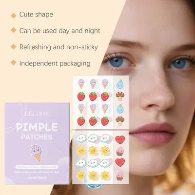 EELHOE Cartoon Acne Patch Transparent Round Waterproof - 4