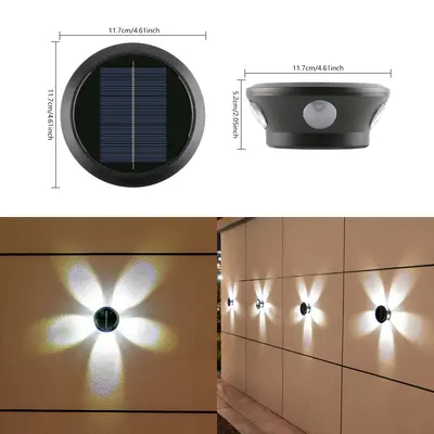 Solar Outdoor Wall Light, Wall Washer Lighting - 9