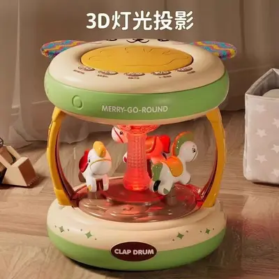 婴儿手拍鼓玩具儿童早教益智充电多功能故事机宝宝多面体6-12个月