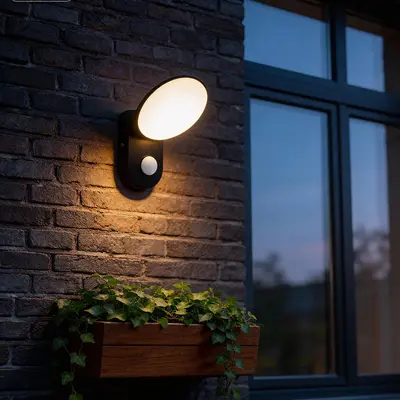 Waterproof LED Outdoor Wall Light with Motion Sensor
