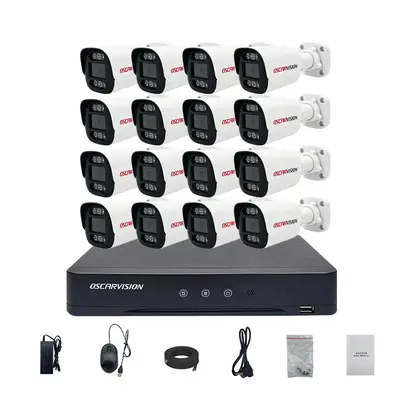 AHD-Überwachungskamera-Set, hochauflösend, Vollfarbe, Monitor - 10