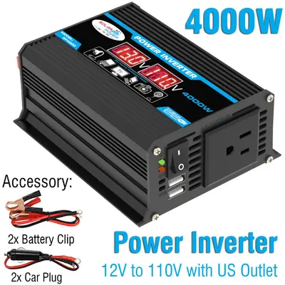 12V'dan 220V'a 300W Akıllı Araç İnvertörü, Çift USB'li - 13