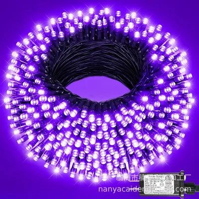 Remote Control Colorful LED Solar String Lights, Waterproof - 13