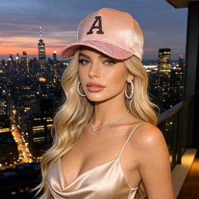 Grenzüberschreitende Vier-Jahreszeiten-Freizeit-Ente-Zungenmütze mit Buchstaben-Pailletten Fashion-Influencer-Kappe Damen-Sportmütze Sonnenschirm Vielseitige Baseball-Mütze - 8
