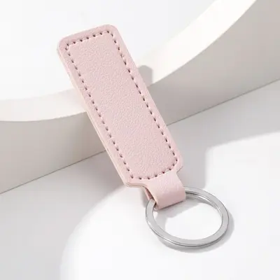 Sade Şık İş Tarzı Araba Anahtarlığı, PU Deri DIY Anahtar Halkası - 10