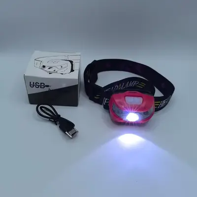 LED kafa lambası, şarj edilebilir, sensörlü, uzun kullanım süresi - 9