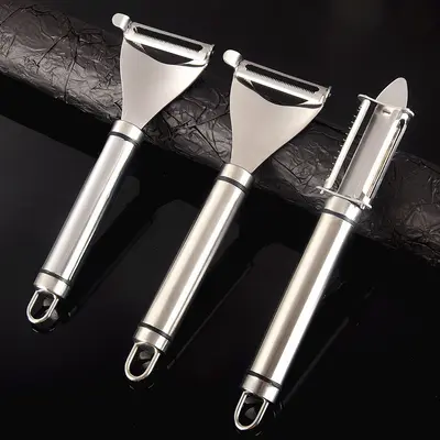 304 Edelstahl Gemüseschäler, 3 in 1 Multifunktion