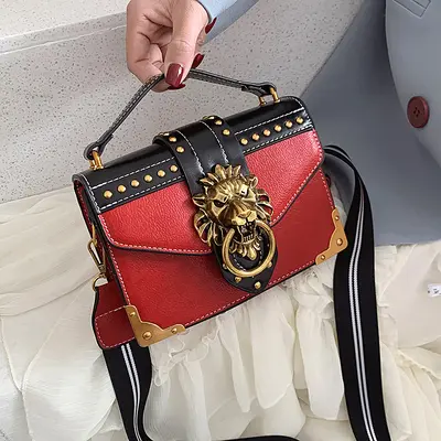 Women's Retro PU Small Square Crossbody Handbag - 4