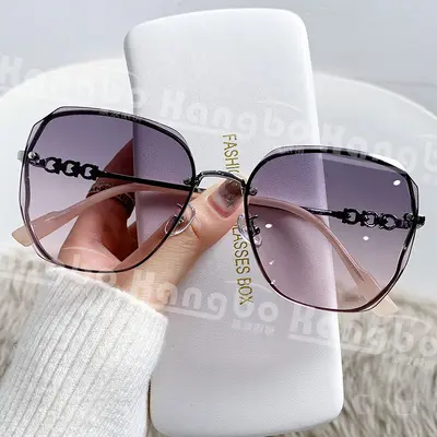 Women's Oversized Frame Sunglasses with UV380 Protection, Model 2304 - 5