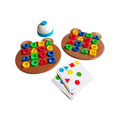 Mini Bären Paarungsspiel Kinderfrühförderung Lernspielzeug geometrische Formen Montessori-Bildung Denktraining Bausteine Kampfspiel - 6