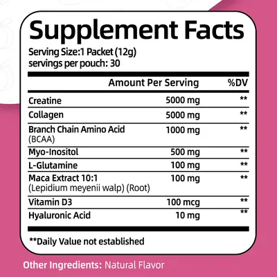 Women's Creatine Monohydrate Powder for Sports and Fitness - 5