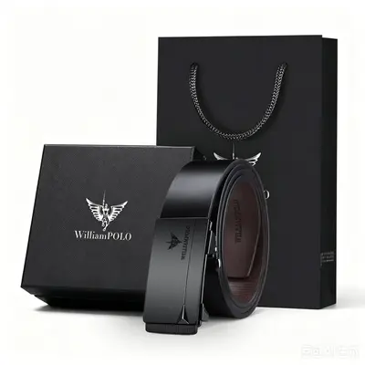 Emperor Paul Genuine Leather Men's Belt with Alloy Buckle Waist Band Guangzhou Men's Luxury Wholesale - 9