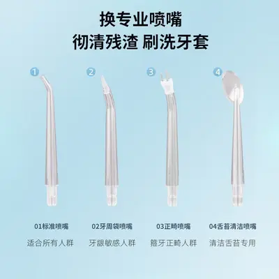 Rechargeable Portable Electric Teeth Cleaner Household Water Flosser - 3