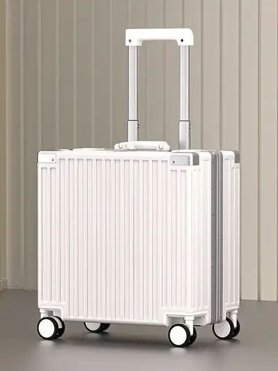 Hochwertiger Aluminiumrahmen, wartungsfreie liegende Tasche 18 Zoll Damen leichtes kompaktes Handgepäck 20 Zoll Herren Mini-Reisetasche mit Rädern