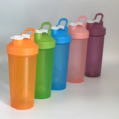 600ml Plastic Shaker Cup Protein Powder Milkshake Cup Portable Fitness Sport Water Bottle Mixer Cup with Logo Direct Factory Supply
