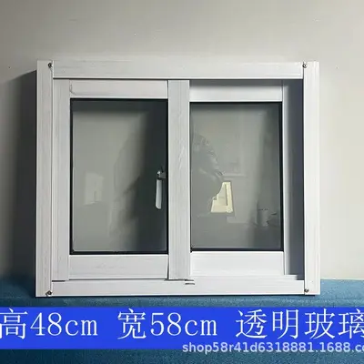 Aluminum Alloy Sliding Window, White, with Ventilation - 11