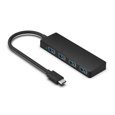 4-in-1 USB Docking Station Type-C 4-Port USB HUB mit LED-Anzeige Erweiterungs-Dockingstation kompatibel mit Handy und Computer