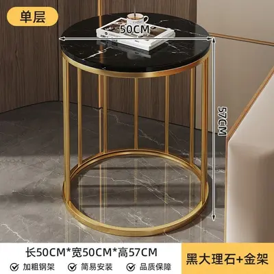 Modern Minimalist Bedside Table Light Luxury Storage Cabinet - 9