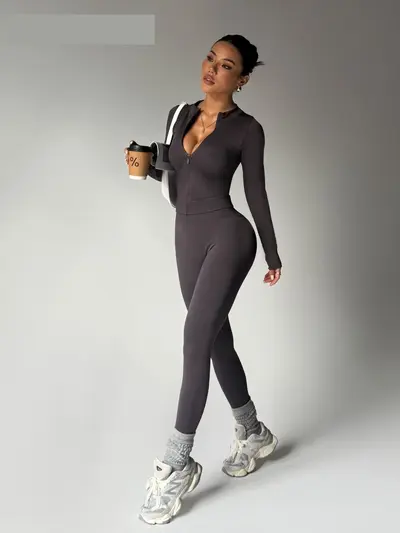 Yoga kıyafeti, yüksek bel, spor tarzı