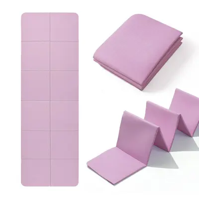 Foldable yoga mat extended fitness mat non-slip shock absorption quiet kids special portable lunch break nap floor mat