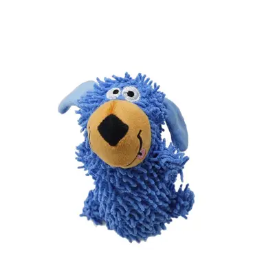 Plush Squeaky Mop Dog Toy for Puppies and Dogs, Self-Play - 6