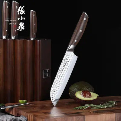 Zhang Xiaoquan Fengyue 6-Piece Knife Set with Solid Wood Block