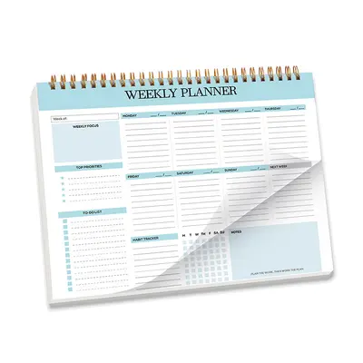 B5 Weekly English Planner Spiral-Bound Study Notebook - 11