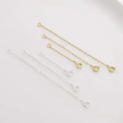 14K Gold Plated Lobster Clasp Extension Chain, DIY Jewelry Making