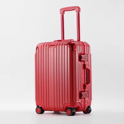 Magnezyum alüminyum alaşımlı valiz 20 inç kabin boy valiz seyahat çantası 28 inç Pinghu bagaj valizi şifreli kilitli bagaj çantası - 9