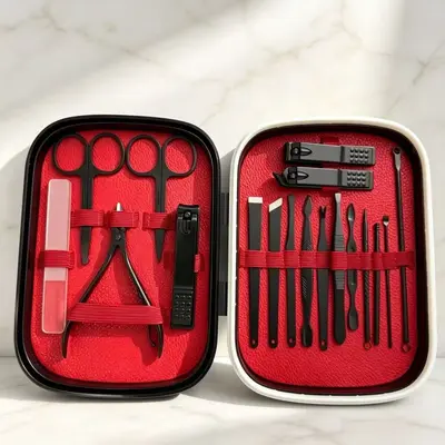 Nail Clippers Set Complete Manicure Tools Multifunctional Nail Scissors Dead Skin Remover Pedicure Tools Professional Ingrown Nail Care - 7