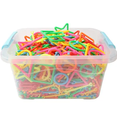 Akıllı çubuk birleştirmeli plastik yapı blokları, 3-7 yaş