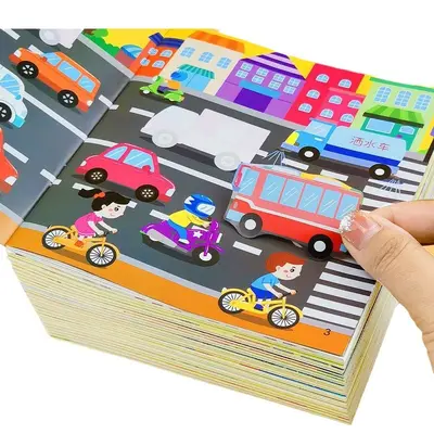Children's concentration sticker book ages 0-6 - 5