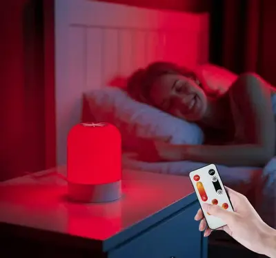 670nm Red Light Night Lamp, No Blue Light, No Flicker, Stepless Dimming - 8