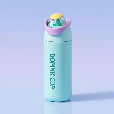 Large Capacity Children's Insulated Cup with Straw - 11