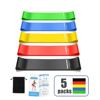 Latex Yoga Fitness Resistance Band, Thickened Squat Pull Ring - 8