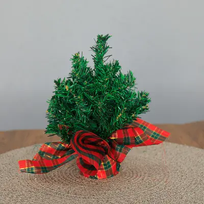 30cm Mini Christmas Tree Set, Tabletop Decoration, DIY Wooden Stump - 11