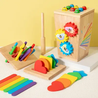 Bebek Çocuk Eğitici Oyuncak Montessori Sınıflandırma Erken Eğitim Zeka Kutusu Bebek Renk Tanıma Şekil Blokları Eşleştirme Eğitim Materyali