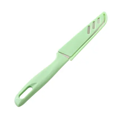 Fruit knife stainless steel with protective sheath, peeler